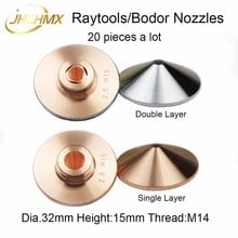 20pcs/lot Bodor Empower Nozzles Single/Double Layer Dia.32mm Caliber 1.0 - 3.5 For Raytools BT230 BT240 Fiber Laser Cutting Head 2024 - buy cheap