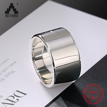 925 Sterling Silver Simple Fashion Men Women Adjustable Couple Ring Best Gift for Lover Fine Jewelry Punk Rings 2024 - buy cheap