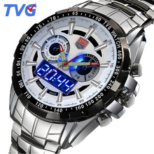 relogio masculino TVG Mens Watches Top Brand Luxury Dual Display Digital Analog Quartz Watch Men Military Army Sport Watches 2024 - buy cheap