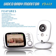 Wireless Video Baby Monitor 2.4GHz, 3.2inch LCD 2 Way Audio Talk Night Vision Security Camera Babysitter Baby Sleep monitor UK 2024 - buy cheap
