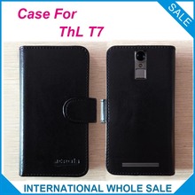 Hot!! 2016 T7 Case ThL Phone, 6 Colors High Quality Leather Exclusive Case For ThL T7 Cover Phone Bag Tracking 2024 - buy cheap