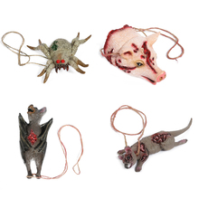 1pcs Horrible Animal Body Model Simulation Silicon Spider Rat Bat Halloween Decoration Festival Supplies Funny Prank Toys Prop 2024 - buy cheap