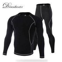 Elastic Running 2 Pieces Sets For Men Quick Drying Fitness Compression Clothes Basketball Jerseys Sets Track Suit Sports 2024 - buy cheap