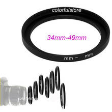 New 34mm to 49mm 34 49 mm Metal Step-Up Step Up Ring Camera Lens Lenses Hood Holder Cap Filter Filters Stepping Adapter S3449 2024 - buy cheap