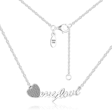 Фирменные ожерелья с надписью «My love», 100% Стерлинговое Серебро 925 пробы, ювелирные изделия, бесплатная доставка 2024 - купить недорого