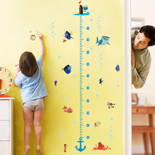 Finding Nemo Wall Sticker Height Scale Measure Sticker For Baby Room/Kid Room/Nursery Cartoon Animal Wall Art 2024 - buy cheap