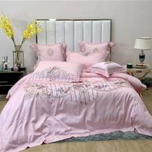 Luxury 100S cotton Bedding Sets king Size Quilt Cover Bed Sheet Pillowcase Bed Cover Set for embroidery Bed Linen 4/7pcs 2024 - buy cheap