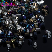 OlingArt 2019 NEW Mixed color 2x3mm 85g/lot Czech AAA Glass Seed Tube Spacer bead women earrings Bracelet diy jewelry making 2024 - buy cheap