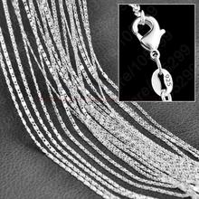 Wholesale 10PCS/Lot 16-30 Inches S Chains 925 Sterling Silver Jewelry Clavicle Necklace Chains With Lobster Clasps 2024 - buy cheap