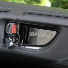 Cubierta de manija de puerta para coche, moldura de parche para Subaru Forester Xv Outback Legacy Impreza StI STI 2013-2017, estilo de coche 2024 - compra barato