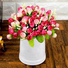 1 Bouquet 15 Heads Handmade Wedding Party Home Decoration Artificial Rose Flowers Beauty Drop Shipping 2024 - buy cheap