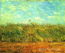 Arte pintada à mão sobre tela pintura de Vincent Van Gogh Campo de Trigo com uma Brincadeira para venda de Alta qualidade 2024 - compre barato