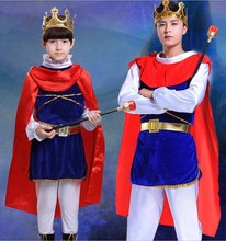 Fantasia meninos crianças halloween carnaval cosplay príncipe rei traje fantasia vestido festa roupa presente de aniversário para crianças 2-13 t 2024 - compre barato