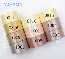 YJHSMY-cinta de poliéster estampada, J-18406-D25MM-0810,25mm, 5 yardas, color sólido, accesorios de ropa, joyería artesanal, paquete de boda 2024 - compra barato