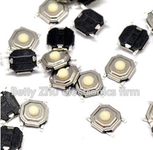 2000PCS/LOT 4 * 4 * 1.7MM SMD Tact Switch 4-pin plastic button / waterproof head white plastic head 2024 - buy cheap