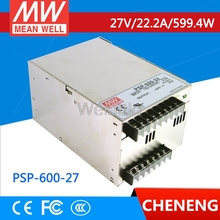 MEAN WELL original PSP-600-27 27V 22.2A meanwell PSP-600 27V 599.4W with PFC and Parallel Function Power Supply 2024 - buy cheap