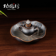 Creative little teapot clock tower incense burner plate cone incense special aromatherapy incense burner in one furnace 2024 - buy cheap