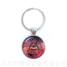 Llluminati keychains Egypt Pyramid Annuit Coeptis Eye of Providence Masonic Sign Jewelry Sacred Geometry Keyring Gift For Fri 2024 - buy cheap