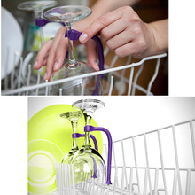Wine Glass Holder Dishwasher Connector Attachment Goblet Adjustable Fixed Silicone Clip FPing 2024 - buy cheap