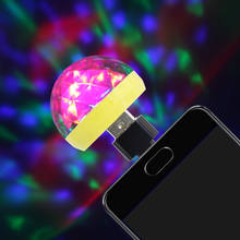 2pcs USB Mini RGB LED Bulb 4W Micro Stage Light Sound Control Club Pub Disco Party Music Crystal Magic Ball Lamp 2024 - buy cheap