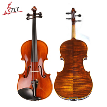 Tongling marca high-end profissional espírito verniz violino naturalmente secas listras maple mão-artesanato violino antigo com conjunto completo 2024 - compre barato