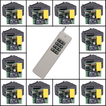 500-3000M Mini Size AC 220V 12CH 12 CH 10A RF Wireless Remote Control Switch System, Receiver+Transmitter 315mhz / 433mhz 2024 - buy cheap