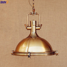 IWHD American Retro Pendant Lighting Fixtures Gold Copper Style Loft Industrial Vintage Lamp Hanging Lights Lamparas Lighting 2024 - buy cheap