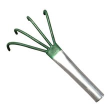 Agricultural Carbon Steel Four-toothed Tines Rake Small Handle Peanut Lawn Leaf Tweezers Garden Tools 2024 - buy cheap