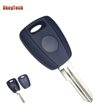 Okeytech, capa em branco para chave de carro, para fiat stilo punto seicento fob, nenhum chip, sem corte, lâmina gt15r, sem logotipo 2024 - compre barato