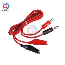 5pcs Alligator Test Lead Clip To AV Banana Plug Connector TO Dual Tester Alligator Clip Probe Cable 1M 2024 - buy cheap