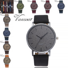 vansvar Women's Casual Quartz Leather Band Watch Analog Wrist Watch luxury brand fashion women watches bracelet A40 2024 - buy cheap