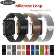 Milanese loop strap For Apple watch band 4 44mm 40mm iWatch band 42mm 38mm Stainless Steel watchband Bracelet Apple watch 4 3 21 2024 - buy cheap