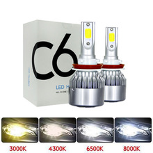 2Pc LED HB4 H7 H8 H9 H11 HB3 H10 H4 9004 9005 9006 9007 H1 H3 Auto Car Headlight Bulb 80W 8000LM Car Accessories 6000K Fog Light 2024 - buy cheap