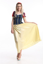 Vestido de princesa Blancanieves para adultos, disfraz de cuento de hadas, libro de cuentos, S-3XL grande, envío gratis 2024 - compra barato