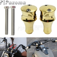 Golden 1" 25mm Universal Handlebar Risers Mount Clamp Kit Motorcycle Handle Bar Risers For Harley Chopper Bobber Customs 2024 - buy cheap