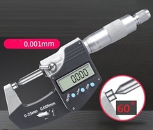 0-25MM 0.001 digital display micrometer screw gauge screw-thread outside microme 2024 - buy cheap