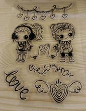 Lovely Girls Stamp Clear Rubber Stamp Craft Stamp For Scrapbook Card Making Handmade Gift Letter Decorate 2024 - buy cheap