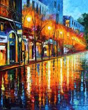 Hand Painted Knife oil painting early morning in Paris Modern Landscapes Art City scenes picture for birthday Gift Quality 2024 - buy cheap