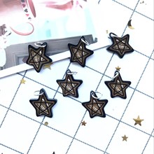 Collar de estrellas de resina Kawaii, 20x18mm, 10 unidades, para bricolaje, decoración, pendiente, llavero, fabricación de joyas 2024 - compra barato
