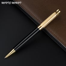 high quality Golden hat Black Business metal pen & office Oily pen & color Pencil pen &Writing Supplies Ballpoint Pens refill 2024 - buy cheap