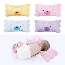 Newborn Baby Pillow Infant Lovely Bear Character Soft Rectangle Pillows Toddler Cotton Neck Protection Weeping Willow 0-4Year 2024 - купить недорого