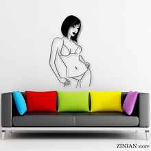 Hot Sexy Girls With No Clothes Wall Decals Salon Vinyl Removable Wall Murals Removable Art Mural Home Decoration H052 2024 - buy cheap