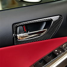 Carbon Fiber Car Front Door Handle Decoration Car Sticker 3D for Lexus IS250 300H Auto Interior Car Styling Accessories 2024 - buy cheap