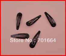 50PCS 5.0cm 2" black plain Metal Snap Clip with 9mm black pads at nickle free and lead free,Handmade hair accessories 2024 - buy cheap