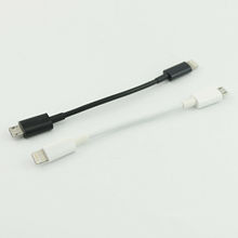 10 шт. Micro USB 5Pin штекер для Lightning штекер для зарядки данных кабель переходника 12 см 2024 - купить недорого