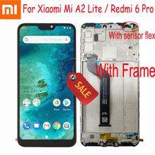 Original Xiaomi Mi A2 Lite 5,84 "Pantalla LCD de montaje de digitalizador con Pantalla táctil para Redmi Pro + Marco de Pantalla 2024 - compra barato