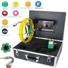 9"LCD Pipe Inspection Video Endoscope HD Camera 20M 30M 50M  IP68 Waterproof Drain Pipe Sewer Inspection Camera System 1000 TVL 2024 - buy cheap