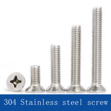 304 stainless steel self tapping screw  cross head screw  long  flat head screw M4 2024 - buy cheap
