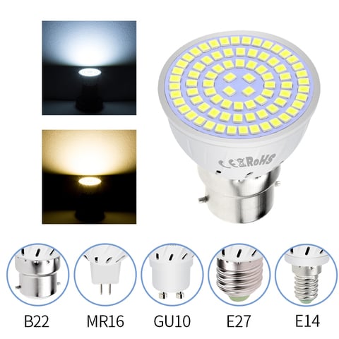 10PCS LED Spotlight E27 LED Lamp 220V E14 Lamp 2835 Bombillas GU10 LED Bulb 5W 7W 9W MR16 Spot Light GU5.3 Ampoule B22 Corn Bulb 2022 - buy cheap