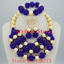 Charming African Beads Jewelry Sets Nigerian Wedding African Crystal Beads Jewelry Set R395 2024 - buy cheap